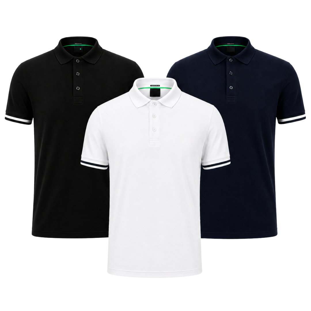 The Premium Polo Set — Pack of 3 | Elmont
